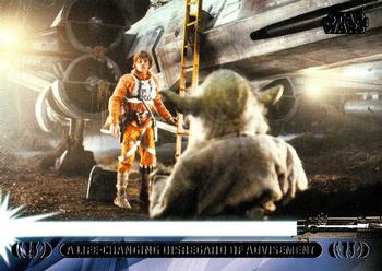 2013 Topps Star Wars: Jedi Legacy #23L A life-changing disregard of advisement / Leaves Dagobah Front