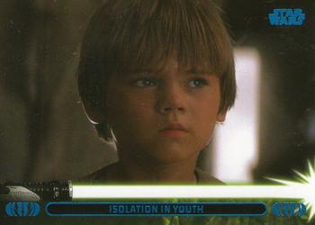 2013 Topps Star Wars: Jedi Legacy - Blue Foil #4A Isolation in Youth / A boy alone Front