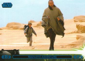 2013 Topps Star Wars: Jedi Legacy - Blue Foil #9A Fantastic Adventure / Leaves Tatooine to become a Jedi Knight Front