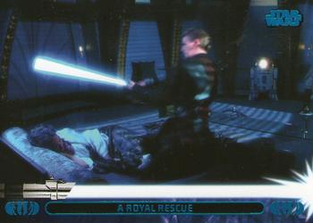 2013 Topps Star Wars: Jedi Legacy - Blue Foil #11A A Royal Rescue / Thwarts assassination attempt on Amidala Front