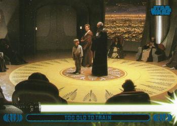 2013 Topps Star Wars: Jedi Legacy - Blue Foil #18A Too Old to Train / Jedi Council dismisses his training Front