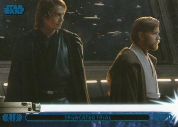 2013 Topps Star Wars: Jedi Legacy - Blue Foil #19A Truncated Trial / Appointed to the Jedi Council very early Front