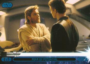 2013 Topps Star Wars: Jedi Legacy - Blue Foil #20A Fear of Potential / Obi-Wan tries to pace Anakin's training Front