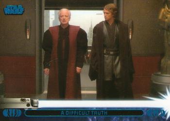 2013 Topps Star Wars: Jedi Legacy - Blue Foil #33A A Difficult truth / Learns his mentor is a Sith Lord Front