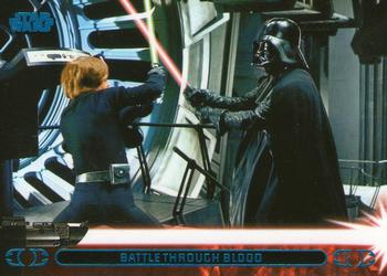 2013 Topps Star Wars: Jedi Legacy - Blue Foil #41A Battle Through Blood / Battles his Son Front
