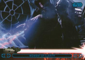 2013 Topps Star Wars: Jedi Legacy - Blue Foil #43A Moment of Clarity / Saves his Son from the wrath of the Emperor Front