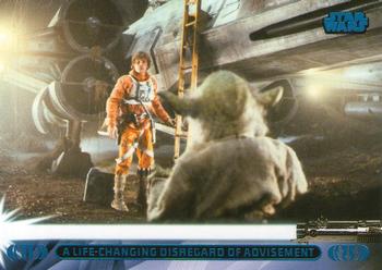 2013 Topps Star Wars: Jedi Legacy - Blue Foil #23L A life-changing disregard of advisement / Leaves Dagobah Front