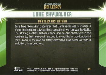2013 Topps Star Wars: Jedi Legacy - Blue Foil #41L Battle Through Blood / Battles his Father Back