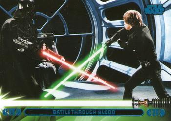 2013 Topps Star Wars: Jedi Legacy - Blue Foil #41L Battle Through Blood / Battles his Father Front