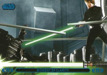 2013 Topps Star Wars: Jedi Legacy - Blue Foil #43L Moment of Clarity / Keeps himself from destroying Vader Front
