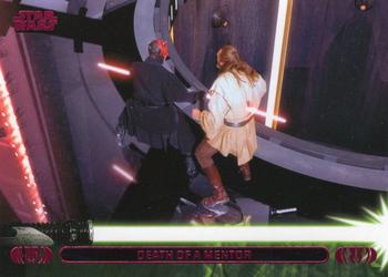 2013 Topps Star Wars: Jedi Legacy - Magenta Foil #12A Death of a Mentor / Death of Qui-Gon Jinn Front