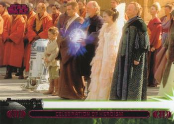 2013 Topps Star Wars: Jedi Legacy - Magenta Foil #15A Celebration of Heroism / Naboo Ceremony Front