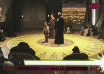2013 Topps Star Wars: Jedi Legacy - Magenta Foil #18A Too Old to Train / Jedi Council dismisses his training Front