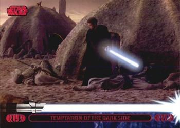 2013 Topps Star Wars: Jedi Legacy - Magenta Foil #21A Temptation of the Dark Side / Attacks Tusken Raider Camp Front