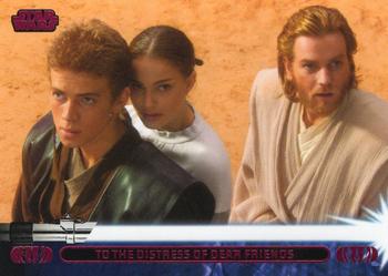 2013 Topps Star Wars: Jedi Legacy - Magenta Foil #24A To the Distress of Dear Friends / Goes to Geonosis Front