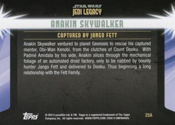 2013 Topps Star Wars: Jedi Legacy - Magenta Foil #25A Trial by Fett / Captured by Jango Fett Back
