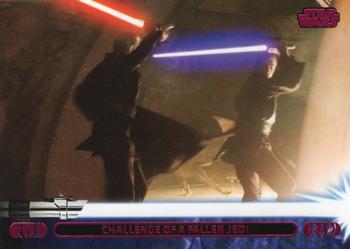 2013 Topps Star Wars: Jedi Legacy - Magenta Foil #28A Challenge of a Fallen Jedi / Duels Count Dooku Front