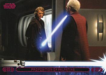 2013 Topps Star Wars: Jedi Legacy - Magenta Foil #36A Proposition of Palpatine / Palpatine tries to Convert Front