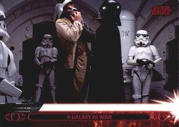 2013 Topps Star Wars: Jedi Legacy - Magenta Foil #40A A Galaxy at War / Fights to Preserve the Republic/Empire Front