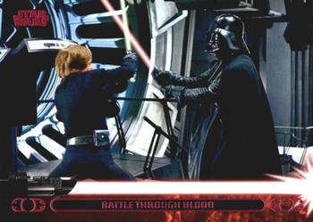 2013 Topps Star Wars: Jedi Legacy - Magenta Foil #41A Battle Through Blood / Battles His Son Front