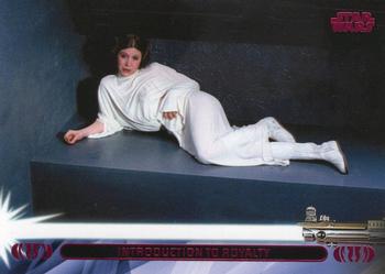 2013 Topps Star Wars: Jedi Legacy - Magenta Foil #10L Introduction to Royalty / Meets Princess Leia Organa Front