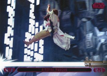 2013 Topps Star Wars: Jedi Legacy - Magenta Foil #11L A Royal Rescue / Rescues Princess Leia on the Death Star Front