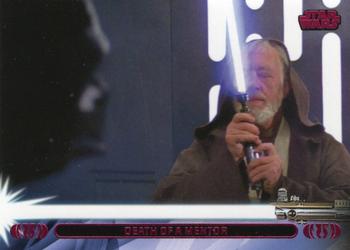 2013 Topps Star Wars: Jedi Legacy - Magenta Foil #12L Death of a Mentor / Death of Obi-Wan Kenobi Front