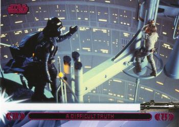 2013 Topps Star Wars: Jedi Legacy - Magenta Foil #33L A Difficult Truth / Learns Darth Vader is his Father Front