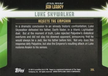 2013 Topps Star Wars: Jedi Legacy - Magenta Foil #39L The Moment of Truth / Rejects the Emperor Back
