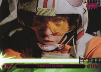 2013 Topps Star Wars: Jedi Legacy - Magenta Foil #40L A Galaxy at War / Fights to Overthrow the Empire Front