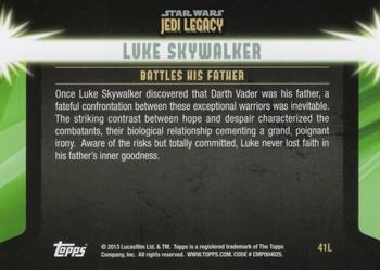 2013 Topps Star Wars: Jedi Legacy - Magenta Foil #41L Battle Through Blood / Battles His Father Back
