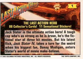1993 Topps Last Action Hero #1 The Last Action Hero Back