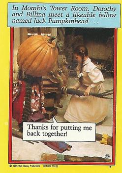 1985 Topps Return to Oz #19 (The whole crew) Back