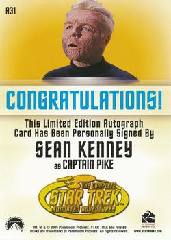 2005 Rittenhouse Star Trek: The Original Series: Art and Images - Autographs #A31 Sean Kenney Back