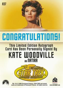 2005 Rittenhouse Star Trek: The Original Series: Art and Images - Autographs #A37 Kate Woodville Back