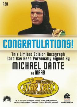 2005 Rittenhouse Star Trek: The Original Series: Art and Images - Autographs #A38 Michael Dante Back