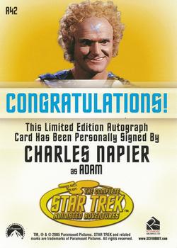 2005 Rittenhouse Star Trek: The Original Series: Art and Images - Autographs #A42 Charles Napier Back