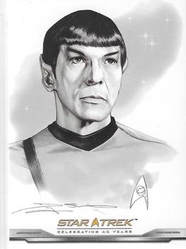 2006 Rittenhouse Star Trek 40th Anniversary - ArtiFEX Bridge Crew Portraits #FP2 Lt. Commander Spock Front