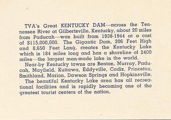 1952 Great Kentucky Dam / Beautiful Kentucky Lake #NNO Fishing Below Kentucky Dam on the Tennessee River Back