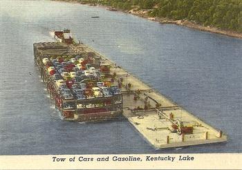 1952 Great Kentucky Dam / Beautiful Kentucky Lake #NNO Tow of Cars and Gasoline, Kentucky Lake Front