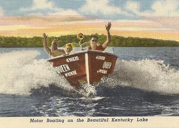 1952 Great Kentucky Dam / Beautiful Kentucky Lake #NNO Motor Boating on the Beautiful Kentucky Lake Front