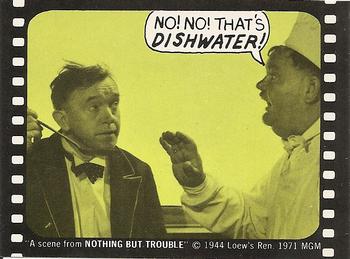 1975 Fleer Hollywood Slap-Stickers #NNO No! No! that's dishwater! / Laurel & Hardy: Nothing But Trouble Front
