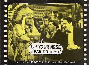 1975 Fleer Hollywood Slap-Stickers #NNO Up your nose featherhead! / Marx Brothers: Go West Front