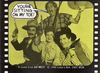 1975 Fleer Hollywood Slap-Stickers #NNO You're sitting on my toe! / Marx Brothers: Go West Front