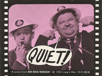 1975 Fleer Hollywood Slap-Stickers #NNO Quiet! / Laurel & Hardy: Air Raid Warden Front