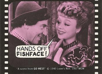 1975 Fleer Hollywood Slap-Stickers #NNO Hands off fishface! / Marx Brothers: Go West Front