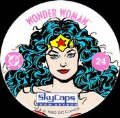 1993 SkyBox Skycaps DC Comics #24 Wonder Woman Front