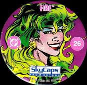1993 SkyBox Skycaps DC Comics #26 Fire Front