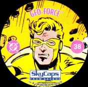 1993 SkyBox Skycaps DC Comics #38 Geo-Force Front