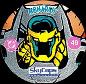 1993 SkyBox Skycaps DC Comics #49 Monarch Front